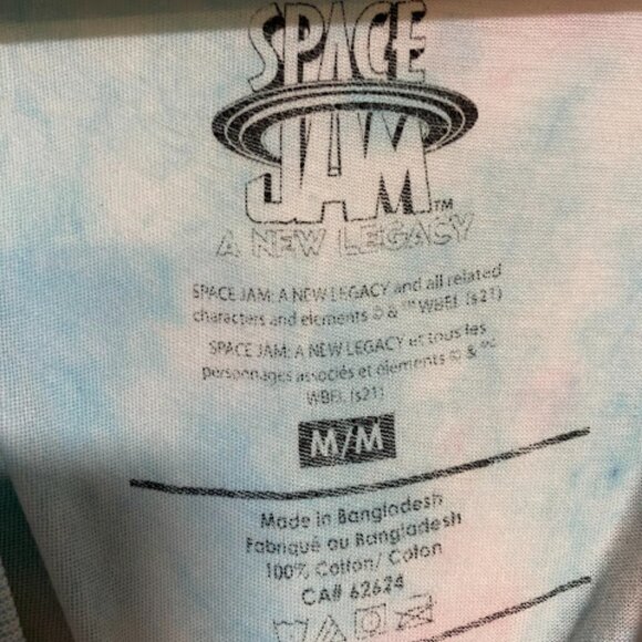 Space Jam A New Legacy Tune Squad Women's Tie-Dye Graphic T-Shirt Size M/M - Picture 5 of 7